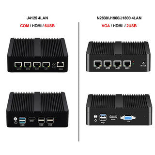 BEBEPC Fanless Mini PC with Intel Celeron J1900 – Ultra-Reliable Firewall, Router, VPN, and Game Server Appliance