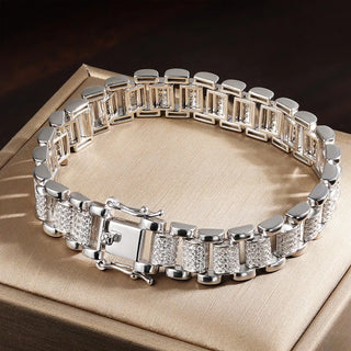 K.SPIN 925 Silver Moissanite Bracelet