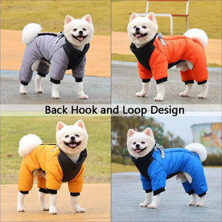 Winter Warm Thicken Waterproof Dog Jacket for Small & Medium Dogs
