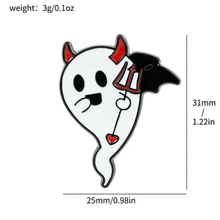 Halloween Ghost Brooch Pins – Fun & Festive Accessories