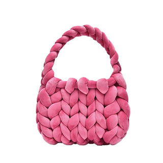 The Cozy Braided Plush Hobo Bag