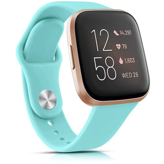 Silicone Watch Band Compatible with Fitbit Versa 2 – Soft Sport Replacement Strap, Adjustable Wristband for Men & Women