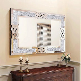LUVODI LuxeShine Crystal Diamond Wall Mirror