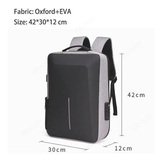 SecureTech Anti-Theft Waterproof Laptop Backpack