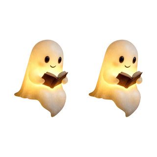 LED Ghost Reading Book Lamp – Cute Halloween Ghost Night Light