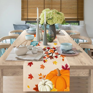 Autumn Festive Delight Maple Leaf Table Runners