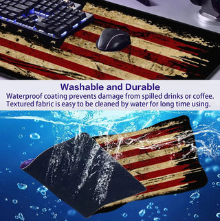 American Flag Large Extended Gaming Mouse Pad