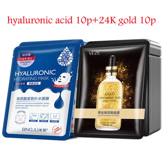 20pcs Hyaluronic Acid Collagen Face Mask Sets