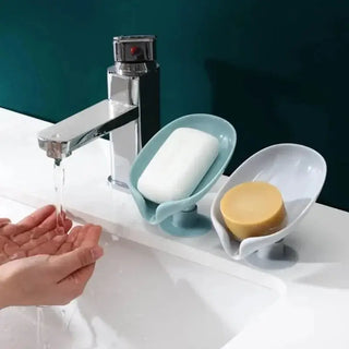 2pcs  Leaf Shape Soap Holder Drain Holder