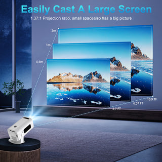 Salange P330 Mini Android 4K Wifi 6 BT5.0 Home Cinema Portable Projector