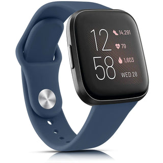 Silicone Watch Band Compatible with Fitbit Versa 2 – Soft Sport Replacement Strap, Adjustable Wristband for Men & Women