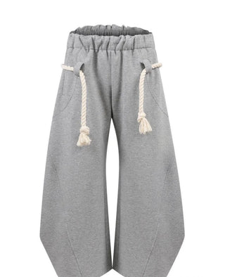 Street Casual Harem Sweatpants – Wide Rope Drawstring