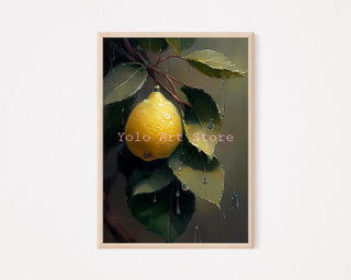 Vintage Ice Cream, Pizza, Lemon, Banana, and Italian Wine Canvas Prints