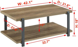 FOLUBAN Industrial Coffee Table