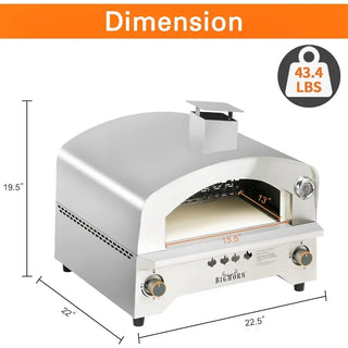 BIG HORN Outdoor Propane Gas Pizza Oven