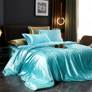 Luxury Satin Slik Duvet Cover Bedding Set