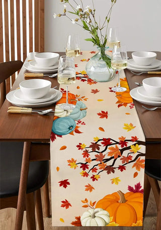 Autumn Festive Delight Maple Leaf Table Runners