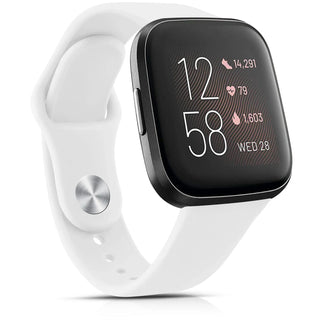 Silicone Watch Band Compatible with Fitbit Versa 2 – Soft Sport Replacement Strap, Adjustable Wristband for Men & Women