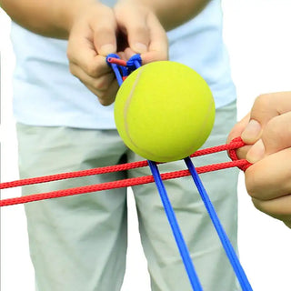 Teamwork Game Pull Rope Track – Collaborative Ball Catch & Dribble Challenge for Team Building, Parent-Child Interaction, and Outdoor Play