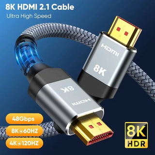 MIZIQIER 8K HDMI 2.1 Cable High Speed 48Gbps HDMI Braided Cord