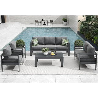 Elevate 5-Piece Aluminum Patio Conversation Set