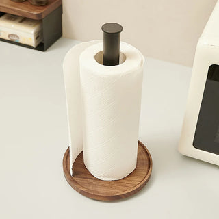 Modern Walnut Kitchen Roll Paper Holder