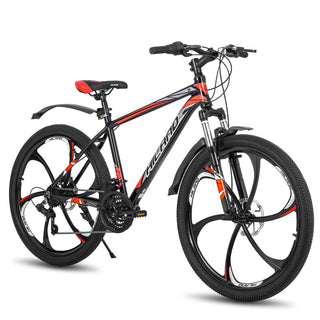 Hiland Mountain Bike, Shimano 21 Speeds Drivetrain, Aluminum Frame 26 Inch Wheels, Disc-Brake