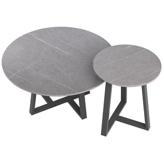 Round Marble Nesting Coffee Tables