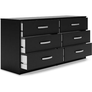 RUO WU 6 Drawer Dresser With Ball-bearing Tracks and Safety Stops