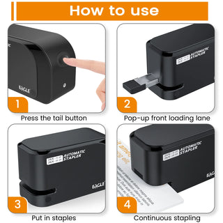 EAGLE automatic electric Stapler,  With free 2000 staples