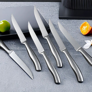 ALLWIN Full Steel Steak Knife Set