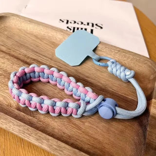 Handwoven Adjustable Mobile Phone Lanyard Wrist Strap – Outdoor Sports Safety Anti-Drop Rope