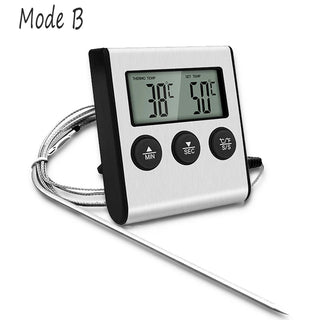 Digital Cooking Thermometer for Oven, BBQ Grill w/ Timer Function