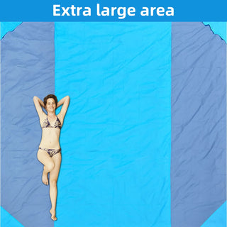 6.5x7ft Waterproof Pocket Beach Blanket