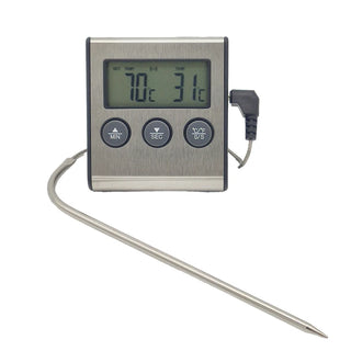 Digital Cooking Thermometer for Oven, BBQ Grill w/ Timer Function