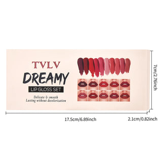 TVLV Dreamy 10-Piece Lip Glaze Set