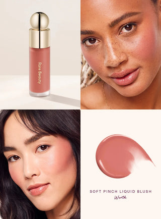Soft Pinch Liquid Blush, Lightweight Silky Liquid Blush with Smooth Glide-On Application, Long-Lasting Matte & Dewy Finish Options for Natural Flush Makeup