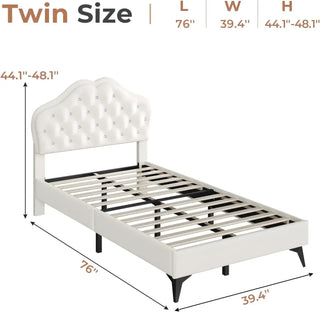 LuminaHeart Princess LED Platform Bed