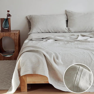 Simple&Opulence 100% French Linen Sheet Set