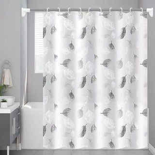 Ombre Leaf Pattern Shower Curtain