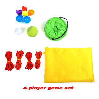 Teamwork Game Pull Rope Track – Collaborative Ball Catch & Dribble Challenge for Team Building, Parent-Child Interaction, and Outdoor Play