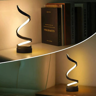 Spiral Glow LED Table Lamp