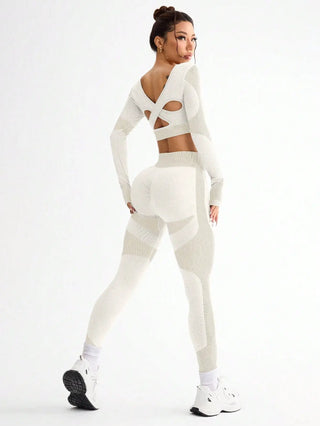 OVESPORT Seamless 2-Piece Sports Yoga Suit