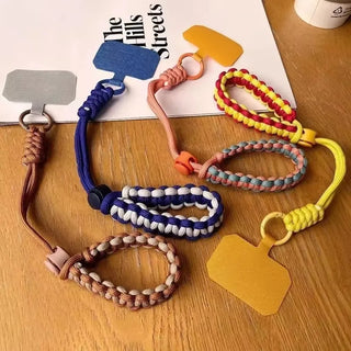 Handwoven Adjustable Mobile Phone Lanyard Wrist Strap – Outdoor Sports Safety Anti-Drop Rope