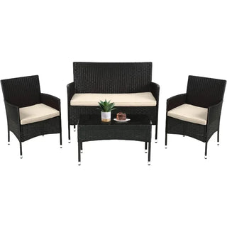 Solana 4-Piece Wicker Patio Set