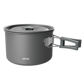 Camping Cooking Pot – Lightweight Aluminum Alloy with Folding Handle