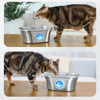 Stainless Steel Cat Automatic Drinking Fountain