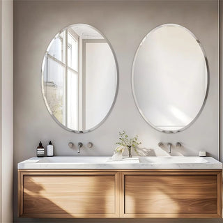 LUVODI Elegance Frameless Oval Vanity Mirror