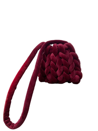 Hand-Braided Plush Crossbody Bag | Cozy Weave Design
