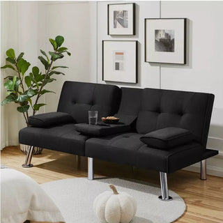 Compact Convertible Futon Sofa Bed